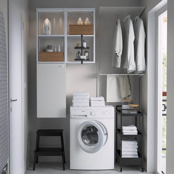 ENHET storage combination, white, 80x32x150 cm