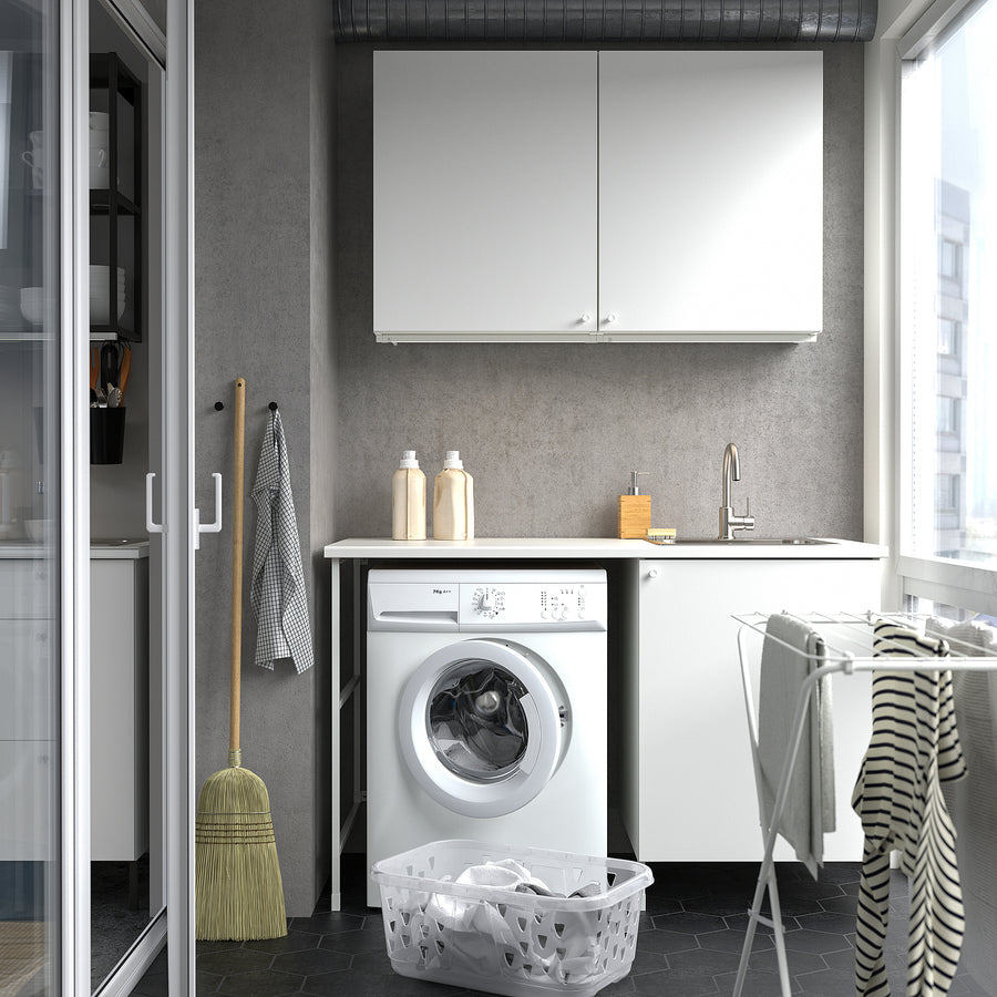 ENHET storage combination, white, 139x63.5x87.5 cm
