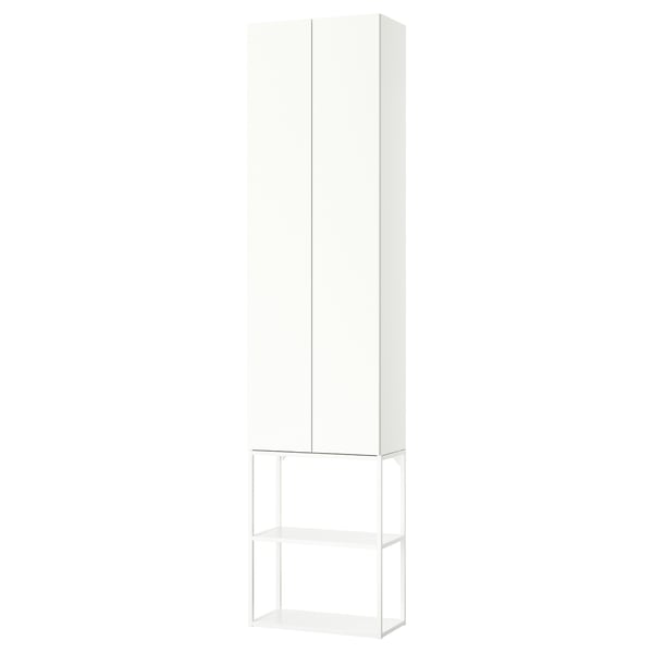 ENHET - Storage combination, white, 60x32x255 cm
