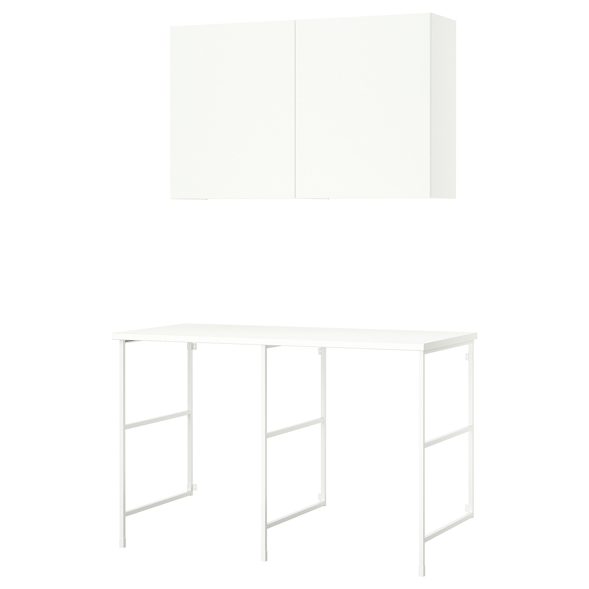 ENHET storage combination, white, 139x63.5x90.5 cm