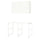 ENHET storage combination, white, 139x63.5x90.5 cm