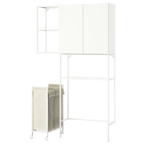 ENHET storage combination, white, 120x204x32 cm