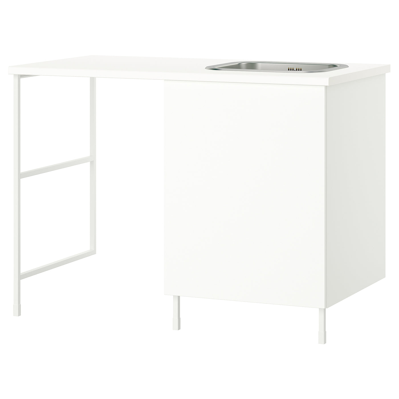 ENHET storage combination, white, 139x63.5x90.5 cm