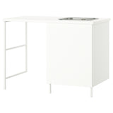 ENHET storage combination, white, 139x63.5x90.5 cm