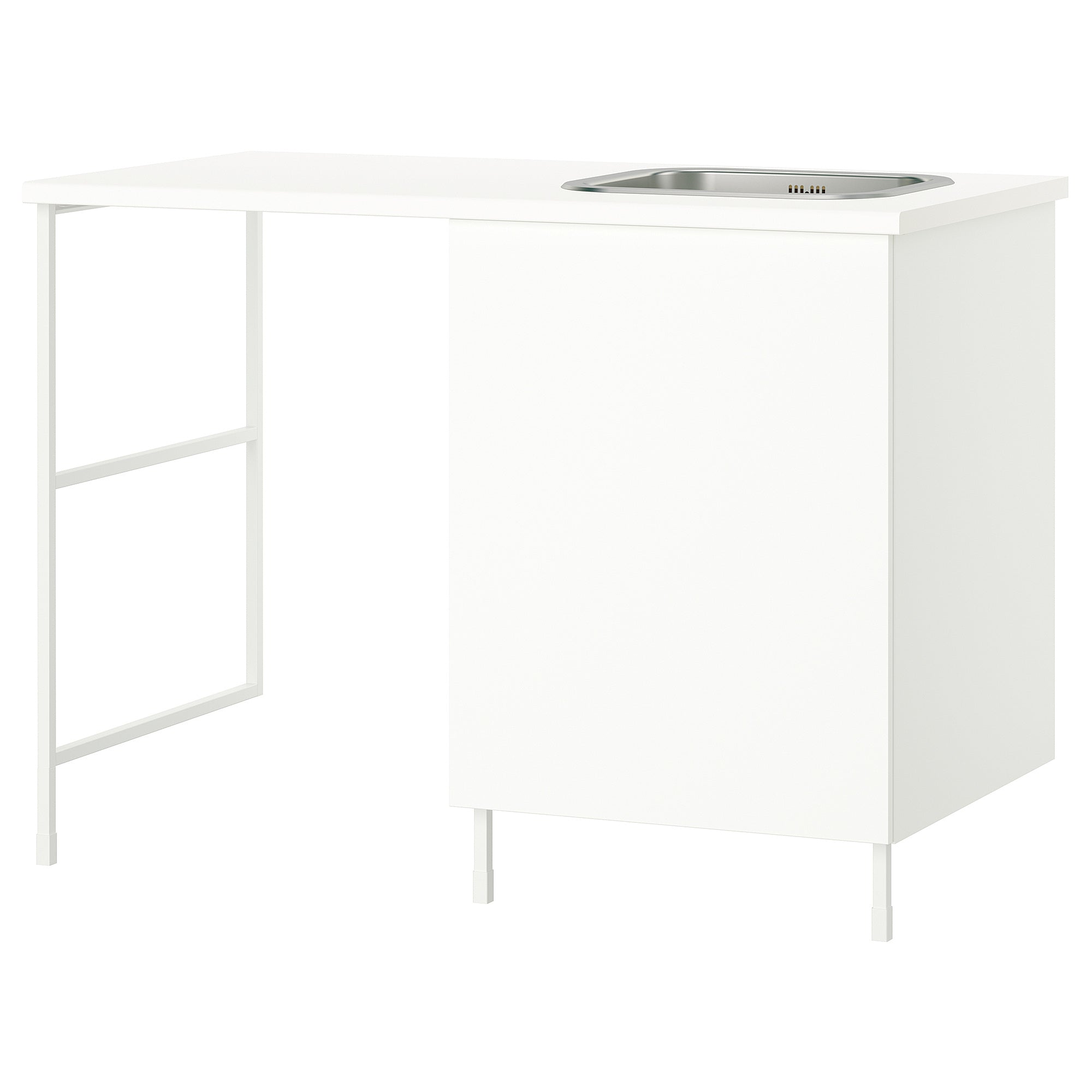 ENHET storage combination, white, 139x63.5x90.5 cm