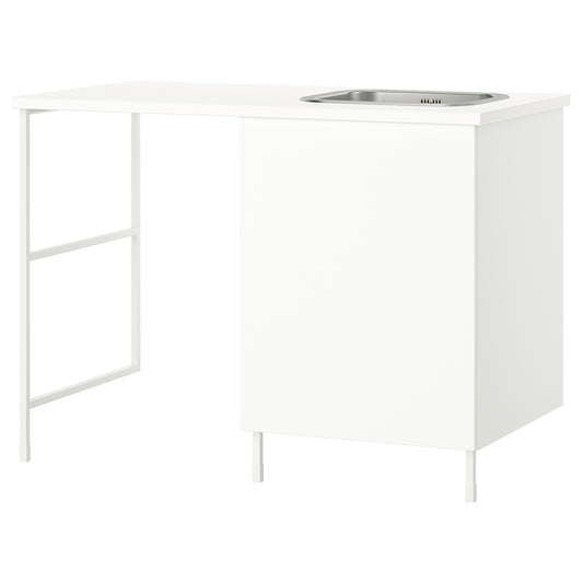 ENHET storage combination, white, 139x63.5x90.5 cm