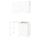 ENHET storage combination, white, 139x63.5x87.5 cm