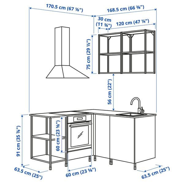 ENHET - Corner kitchen ,