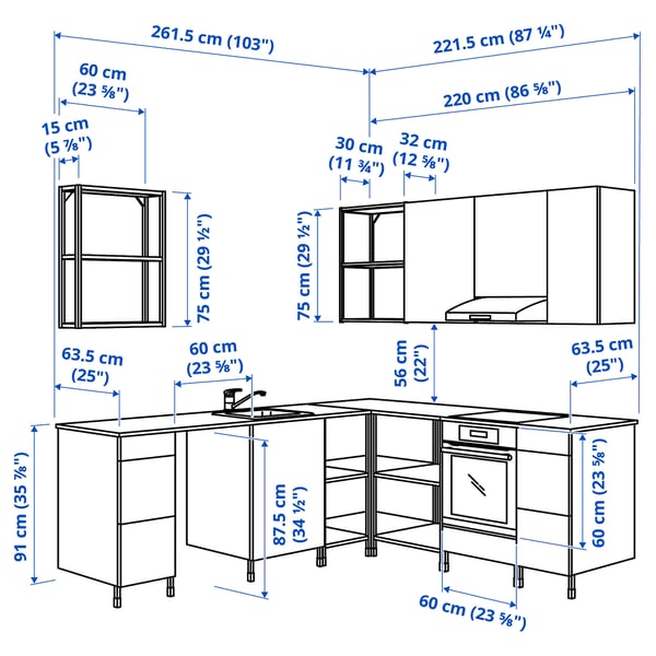 ENHET - Corner kitchen ,