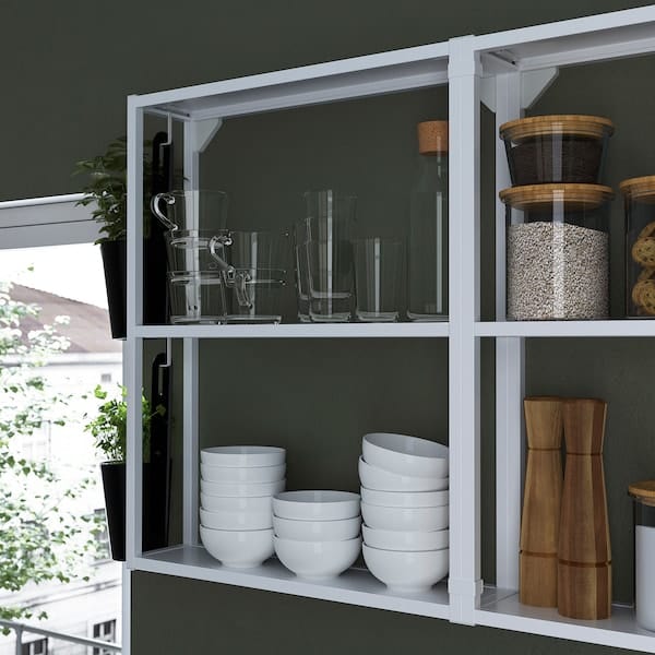 Ikea ENHET Kitchen - white/grey frame 323x63.5x241 cm , 323x63.5x241 cm