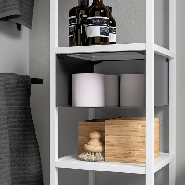 ENHET - ENHET Hanging shelf insert, anthracite, 26x28x15 cm