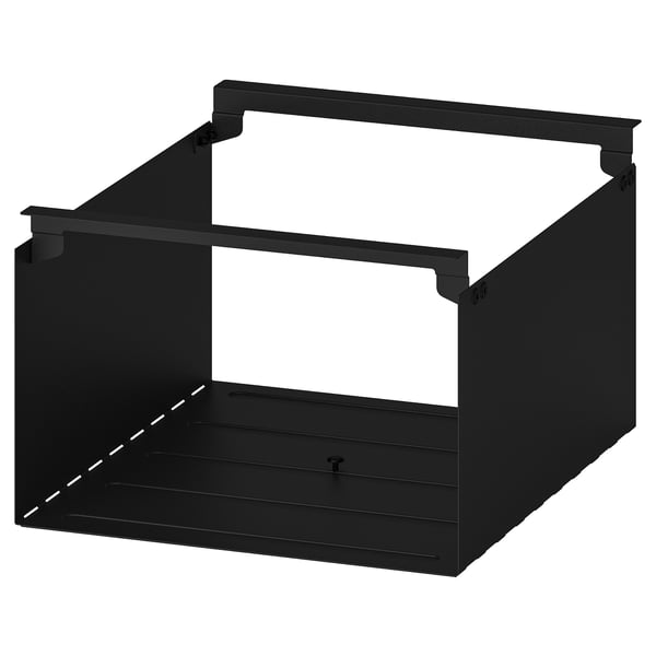 ENHET - ENHET Hanging shelf insert, anthracite, 26x28x15 cm