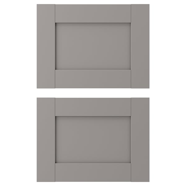ENHET - Drawer front, grey frame, 40x30 cm