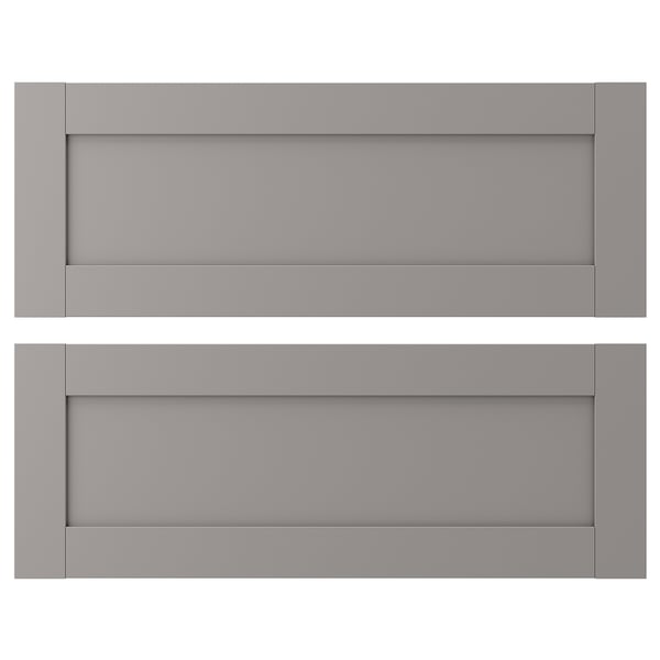ENHET - ENHET Drawer front, grey frame, 80x30 cm