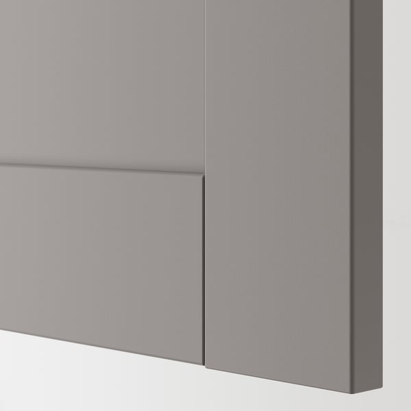 ENHET drawer front, grey frame, 60x30 cm, 2 pack