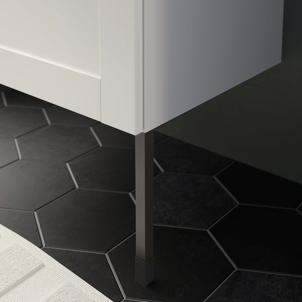 ENHET legs f cabinet, anthracite, 23.5 cm, 2 pack