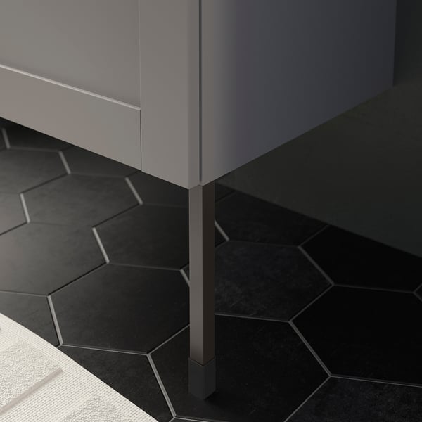 ENHET legs f cabinet, anthracite, 23.5 cm, 2 pack