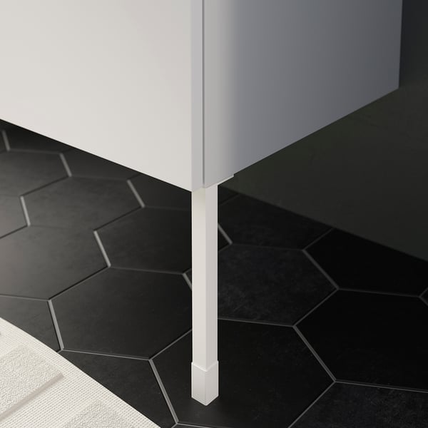ENHET legs f cabinet, white, 23.5 cm, 2 pack