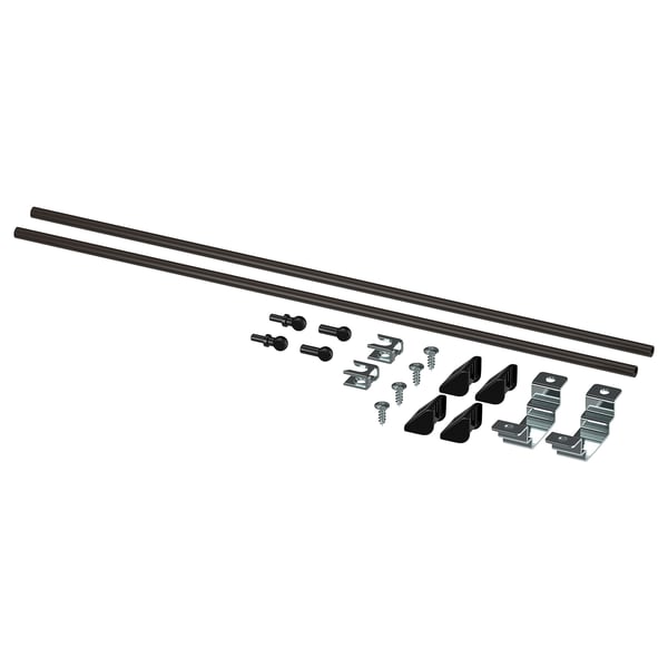 ENHET assembly kit for kitchen island, anthracite, 40 cm, 2 pack