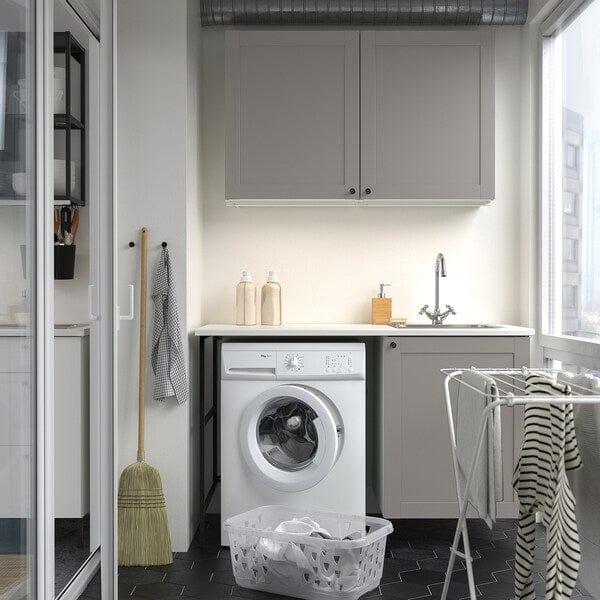 Ikea ENHET - Laundry room, anthracite / gray frame, 121.5x63.5x87.5 cm , 139x63.5x87.5 cm