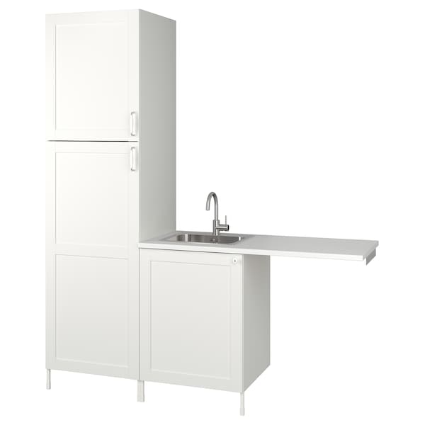 Ikea ENHET - Laundry, white/white frame,183x63.5x222.5 cm