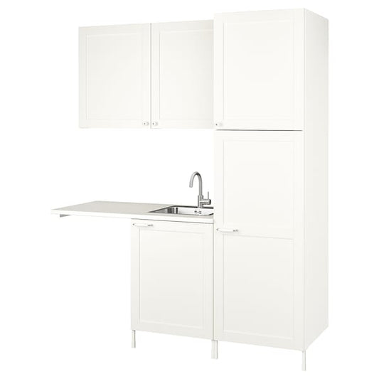 Ikea ENHET - Laundry, white/white frame,183x63.5x222.5 cm