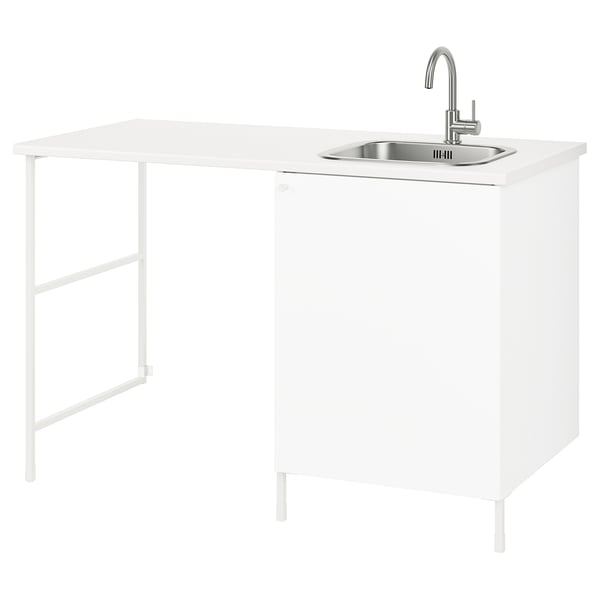 ENHET laundry, white, 139x63.5x90.5 cm
