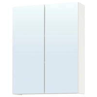 ENHET mirror cabinet with doors, white, 60x17x75 cm