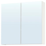 ENHET mirror cabinet with doors, white, 80x17x75 cm
