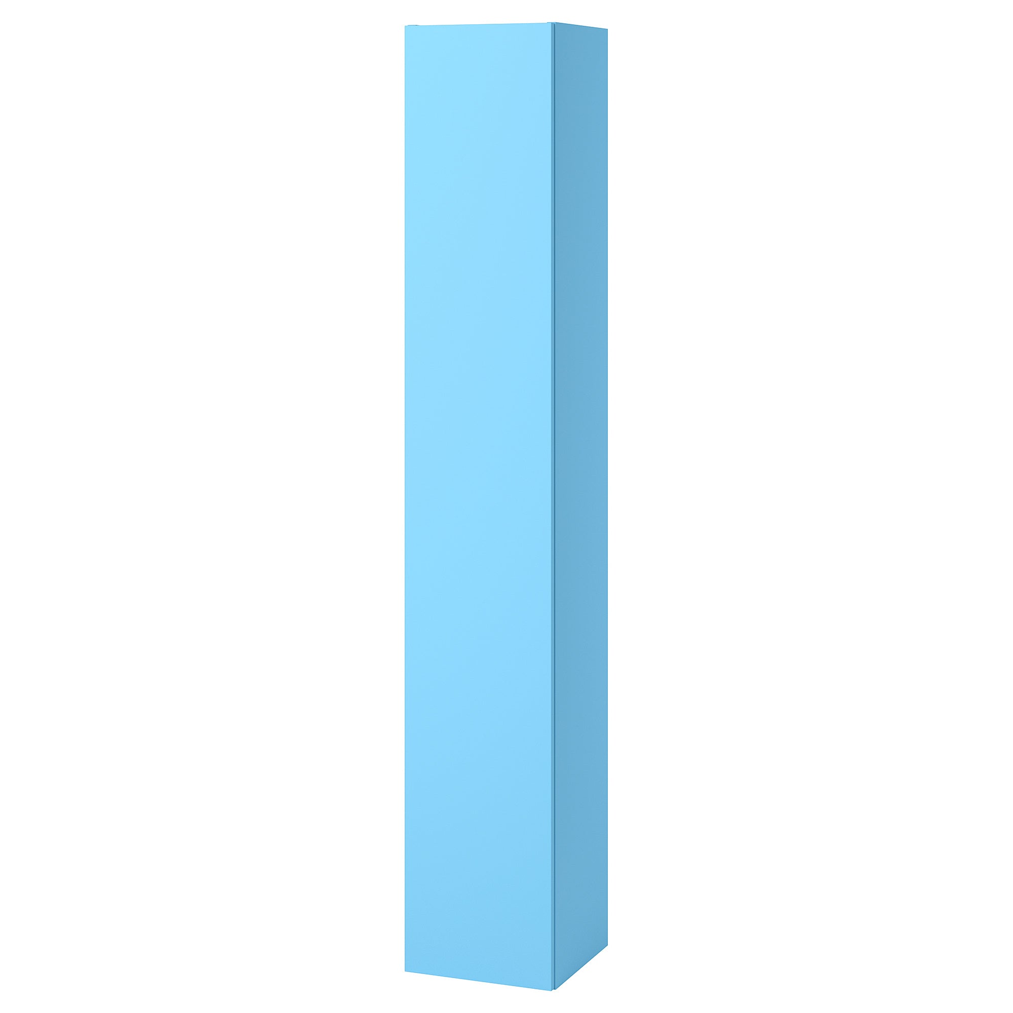 ENHET high cabinet with door, light blue, 30x32x180 cm