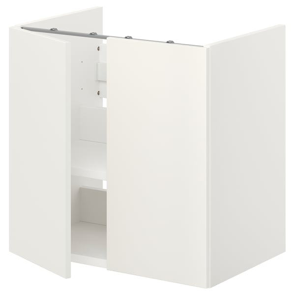 ENHET - ENHET Bs cb f wb w shlf/doors, white, 60x42x60 cm