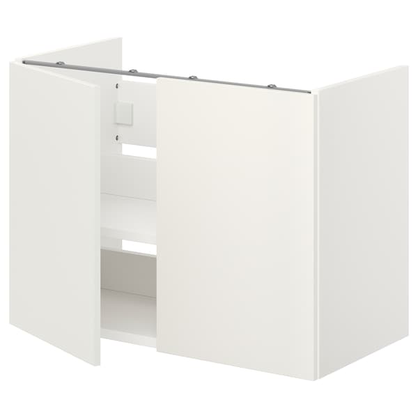 Ikea ENHET - Bs cb f wb w shlf/doors, white, 80x42x60 cm
