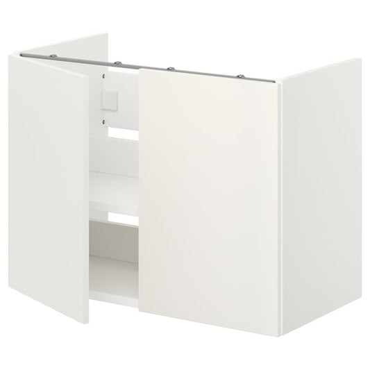 Ikea ENHET - Bs cb f wb w shlf/doors, white, 80x42x60 cm