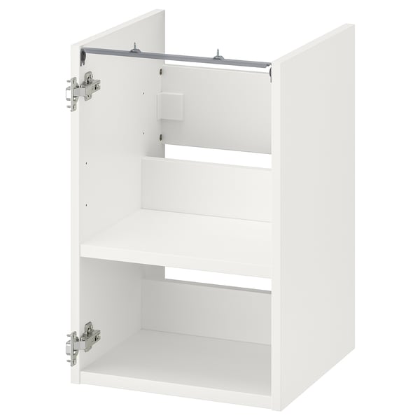 ENHET base cb f washbasin w shelf, white, 40x40x60 cm