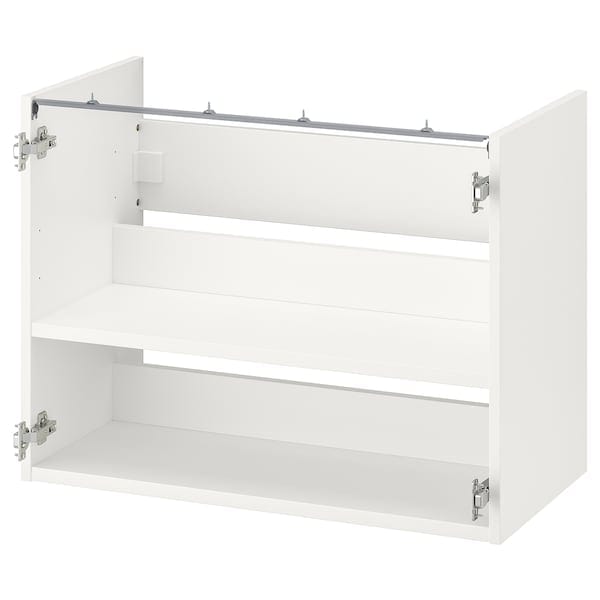 Ikea ENHET - Base cb f washbasin w shelf, white, 80x40x60 cm