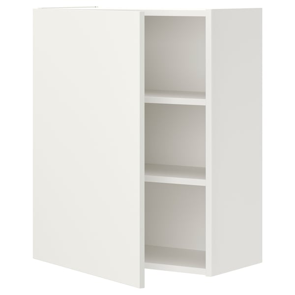 ENHET wall cb w 2 shlvs/door, white, 60x32x75 cm
