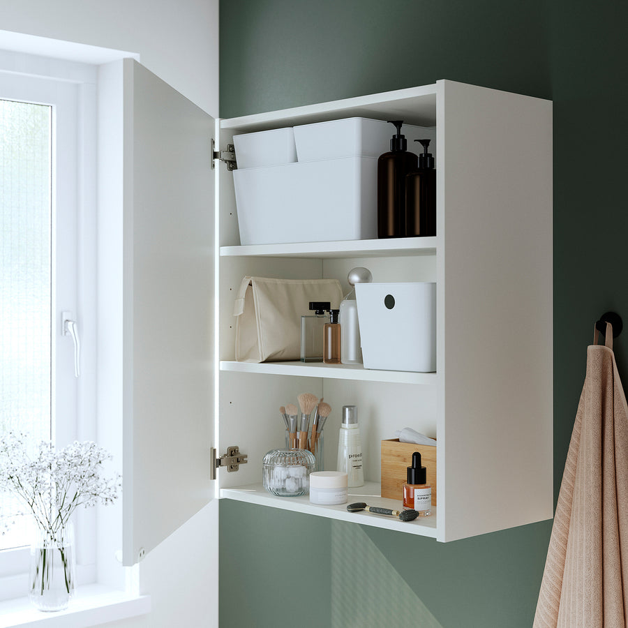 ENHET wall cabinet with door, white, 60x32x75 cm