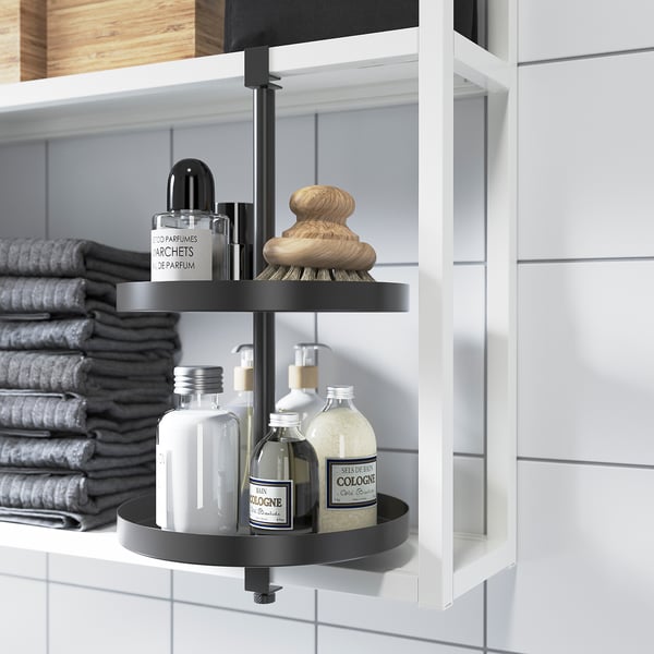 ENHET - ENHET Swivel shelf, anthracite, 40x21 cm
