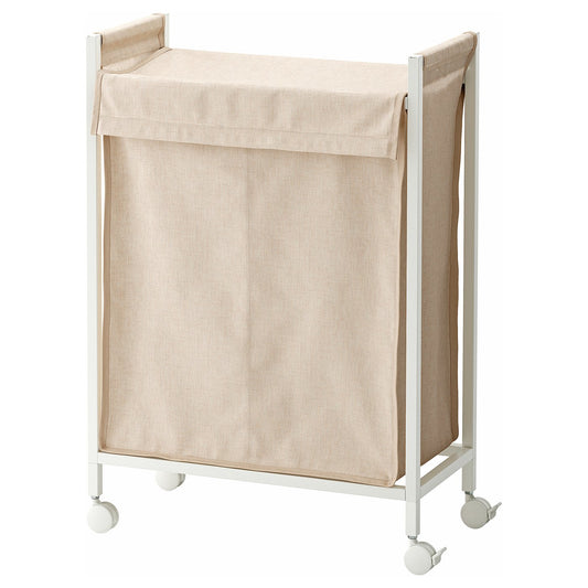 ENHET laundry bag with castors, white, 28x79x55 cm