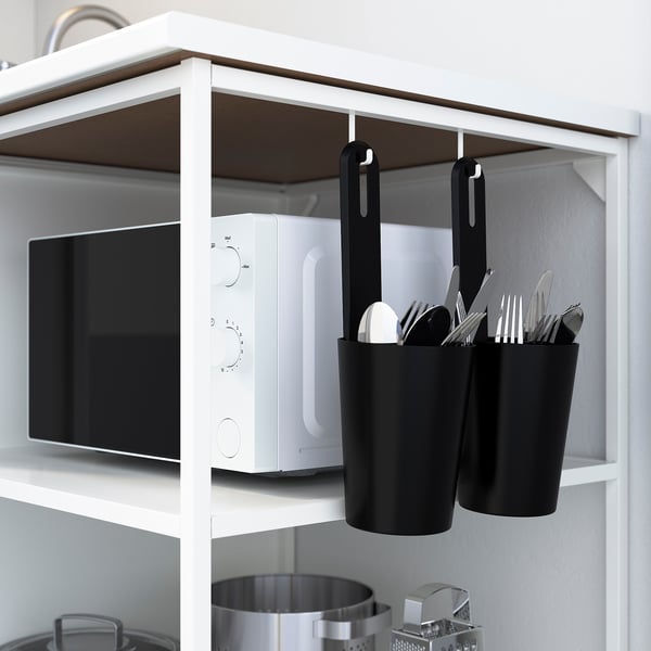 ENHET base fr w shelves, white, 40x60x75 cm