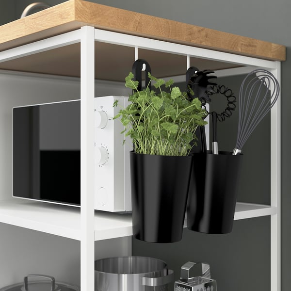 ENHET base fr w shelves, white, 60x60x75 cm
