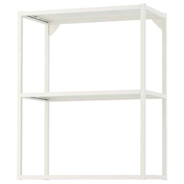 ENHET wall frame with shelves, white, 60x30x75 cm