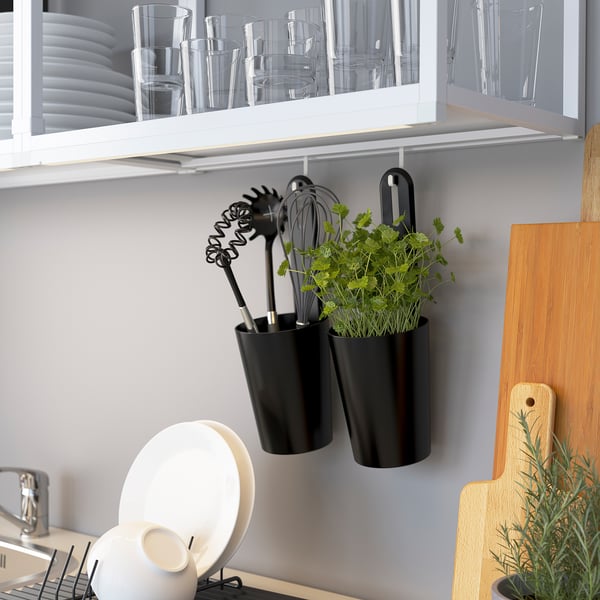 ENHET wall frame with shelves, white, 60x15x75 cm