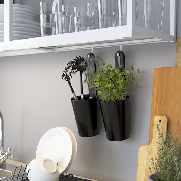 ENHET wall frame with shelves, white, 40x15x75 cm