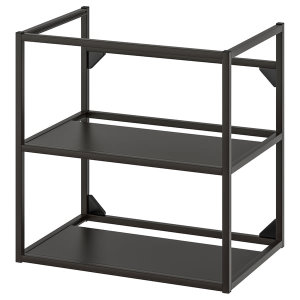 ENHET - ENHET Base frame for washbasin, anthracite, 60x40x60 cm