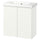 ENHET / TVÄLLEN wash-stnd w doors/wash-basin, white, 64x33x65 cm