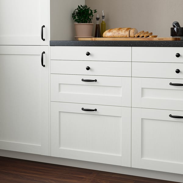 ENKÖPING drawer front, white wood effect, 60x20 cm