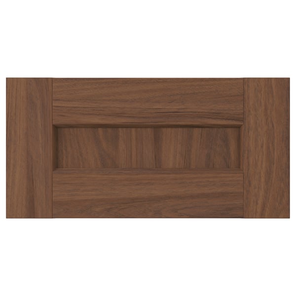 ENKÖPING drawer front, brown walnut effect, 40x20 cm
