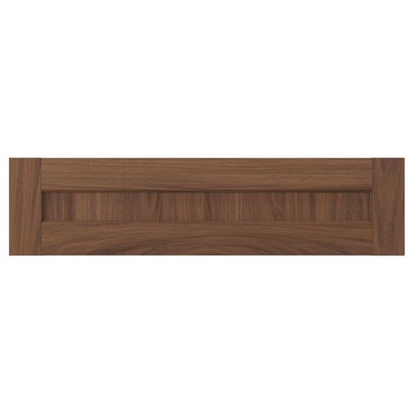 ENKÖPING drawer front, brown walnut effect, 80x20 cm