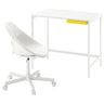 ENKROKEN / LOBERGET desk and chair, white, 67x90x67 cm